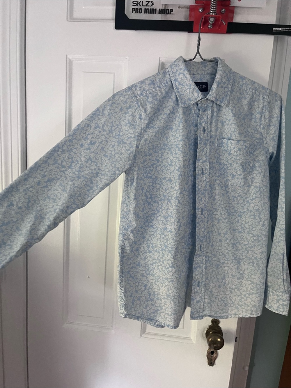 The Children's Place Blue Floral Button-Down Shirt